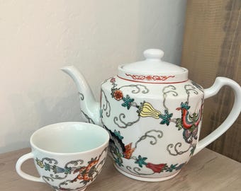 1 chinesische Teekanne und Teetasse