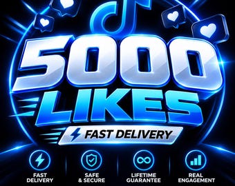 Service de 5000 likes TikTok, promotion TikTok, marketing TikTok, croissance sur les réseaux sociaux, augmentation de l'engagement
