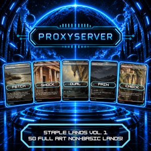 Full Art Oil Painting Inspired Staple Lands Vol. 1! 50 Card Collection!