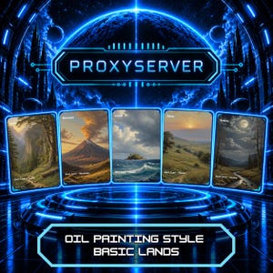 Full Art Oil Painting Inspired Basic Lands Collection! 75 Cards!