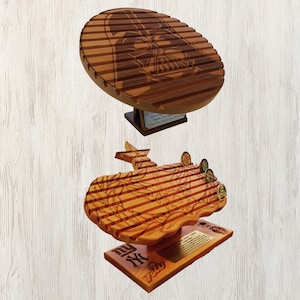 Challenge Coin Display, Wood Military Coin Holder Display, Custom Logo Coin holder