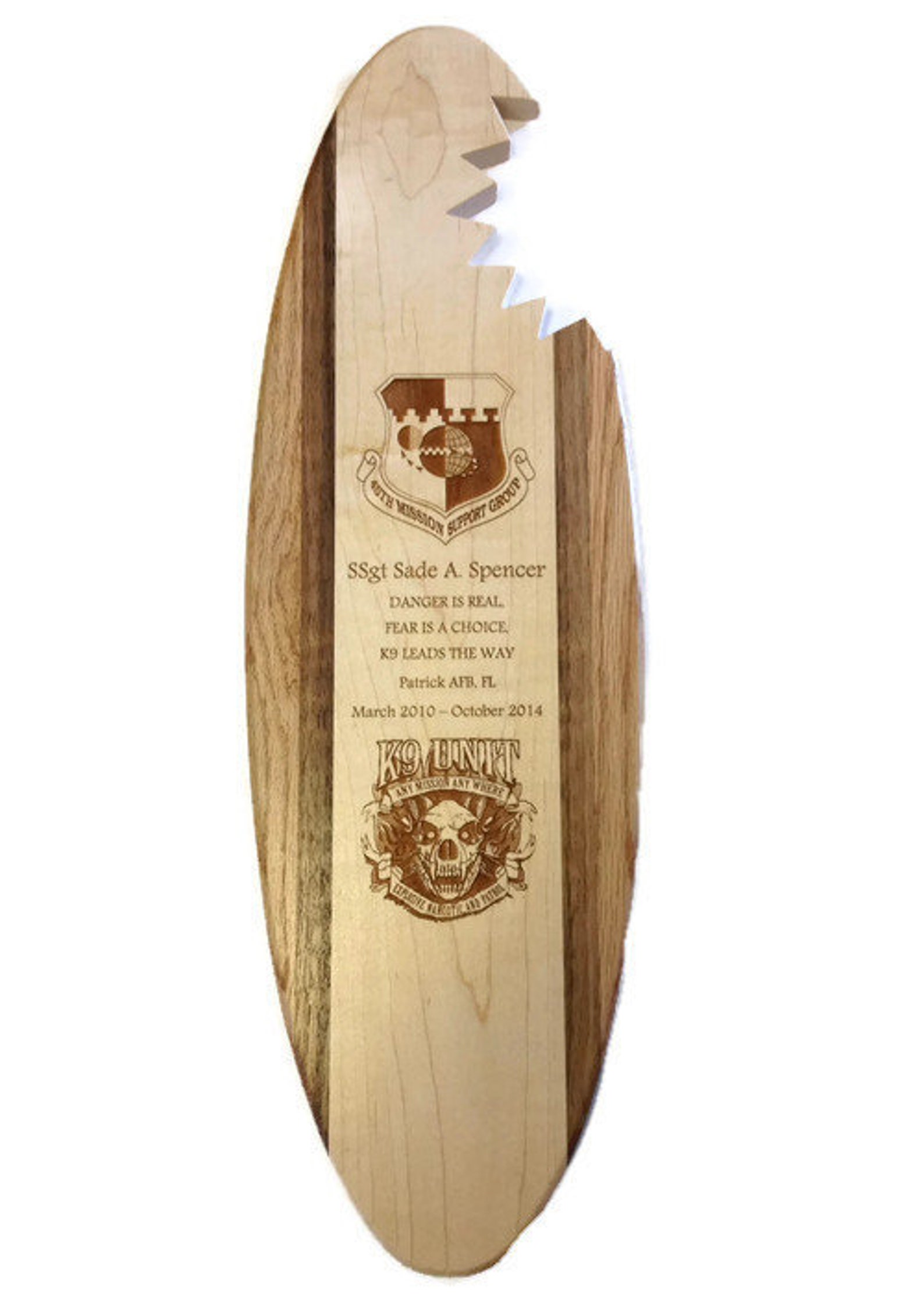 Wood Engraved Surfboard Personalized Wall Plaque Surfing Etsy