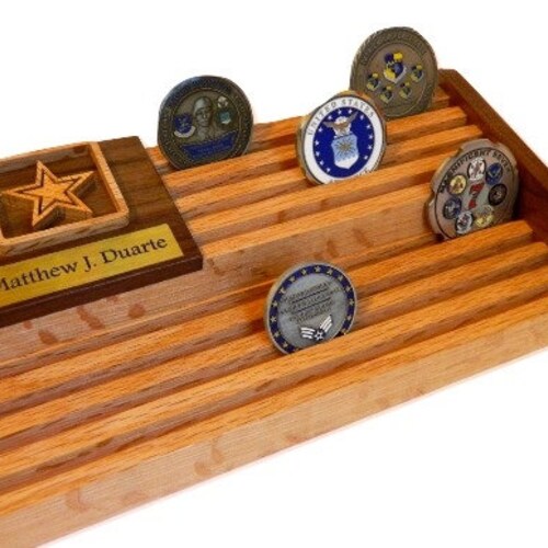 60 Challenge Coin Display Army Military Coin Holder Engraved Etsy