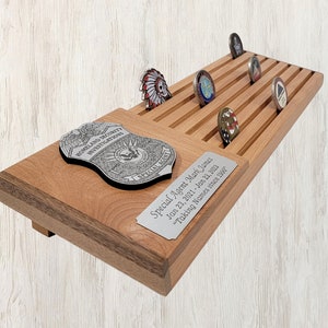 HSI Challenge Coin Holder, Special Agent Coin Display, Homeland Security Coin Rack