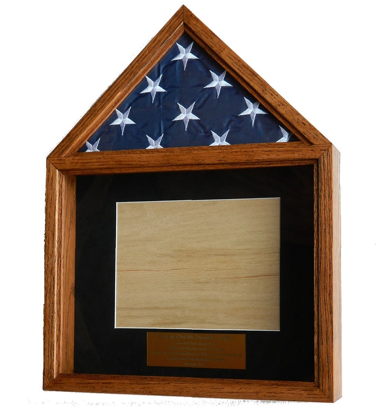Military Flag Certificate Box Shadow Display Case Image 0