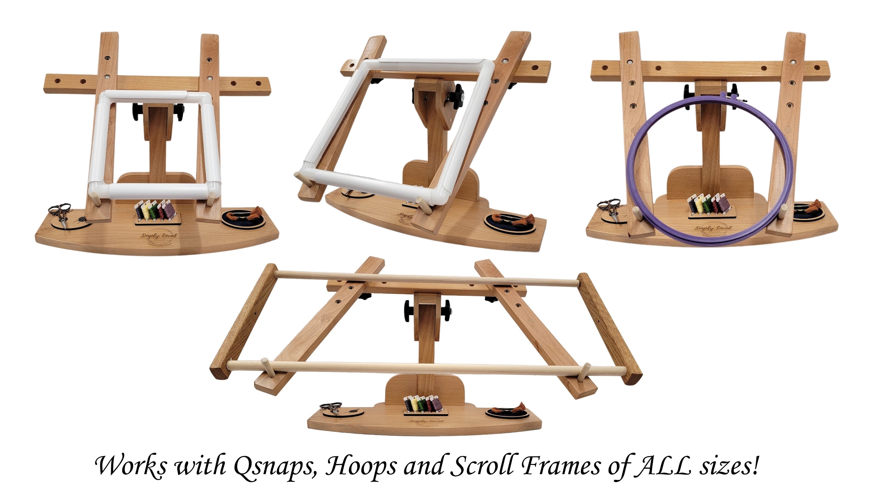 Stickrahmen Holz - 360° Drehbarer Stickerei Rahmen