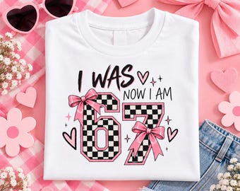I Was 6 Now I Am 7 Youth Tee | Birthday Shirt