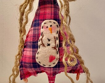 árvore de boneco de neve de Dia dos Namorados