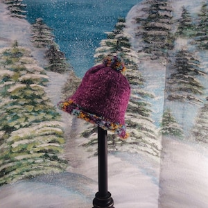 Purple bucket hat