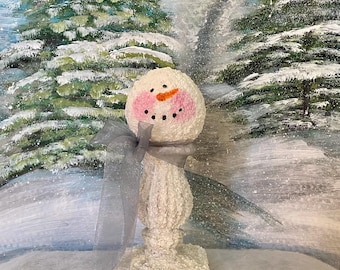 boneco de neve de fuso