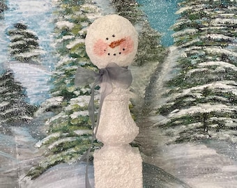 boneco de neve de fuso