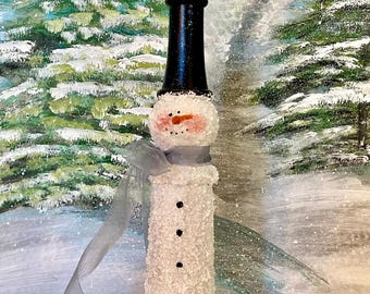 boneco de neve de fuso