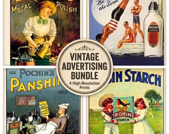 Vintage Advertising Fridge Magnet Bundle