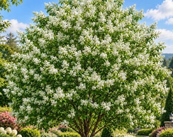 White Flowering Tree | Live Garden Plant | Fragrant White Blooms | Ornamental Shrub | Outdoor Landscaping | Gardener Gift