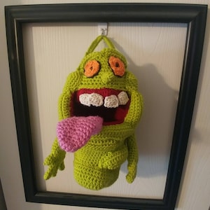 Slimer Trick or Treat Bag - Crochet Pattern