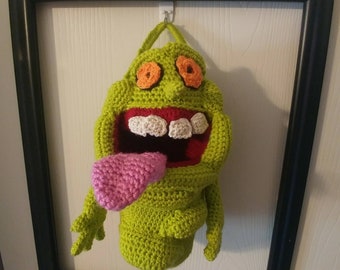 Slimer Trick or Treat Bag - Crochet Pattern