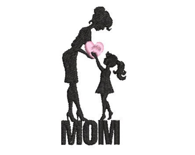 Mum embroidery mini design - digital download