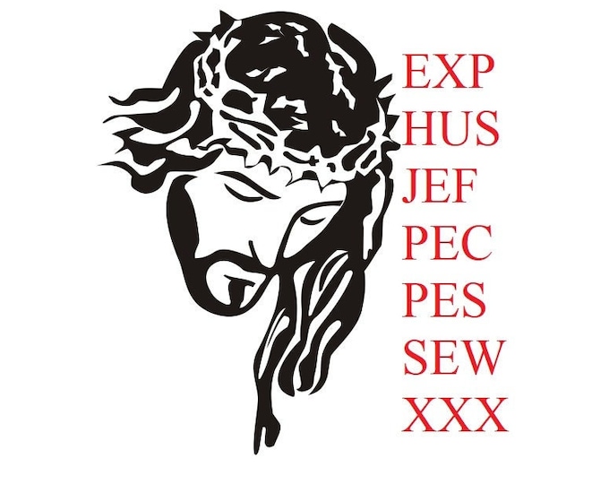 Jesus large embroidery machine design -  instant download