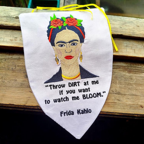 ITH Watch me bloom banner Machine embroidery design - Instant download file