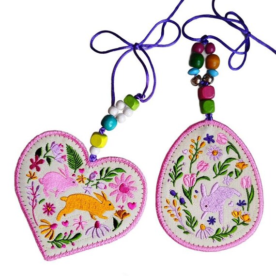 ITH Sweet bunnies set Machine embroidery design - Instant download files