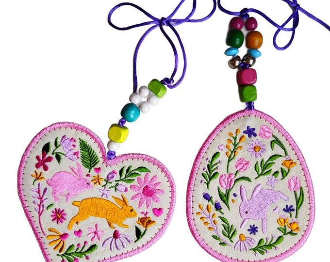 ITH Sweet bunnies set Machine embroidery design - Instant download files