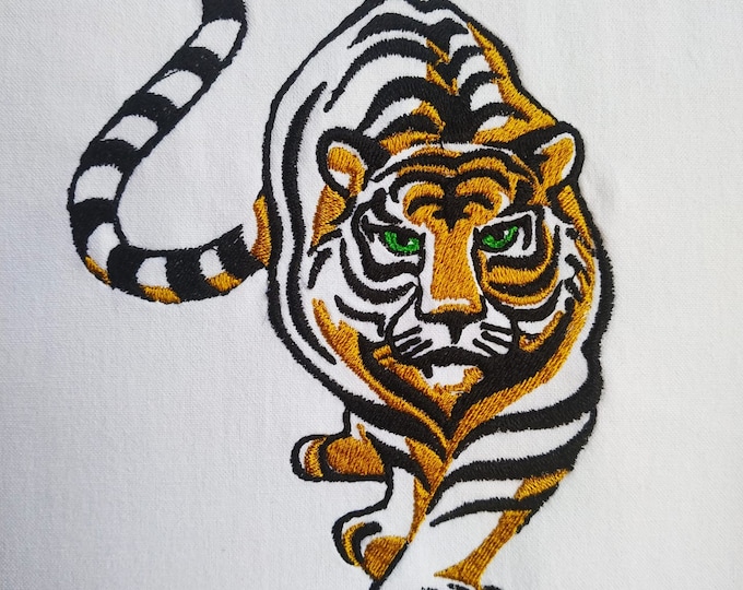 Tiger Machine Embroidery design - Instant download