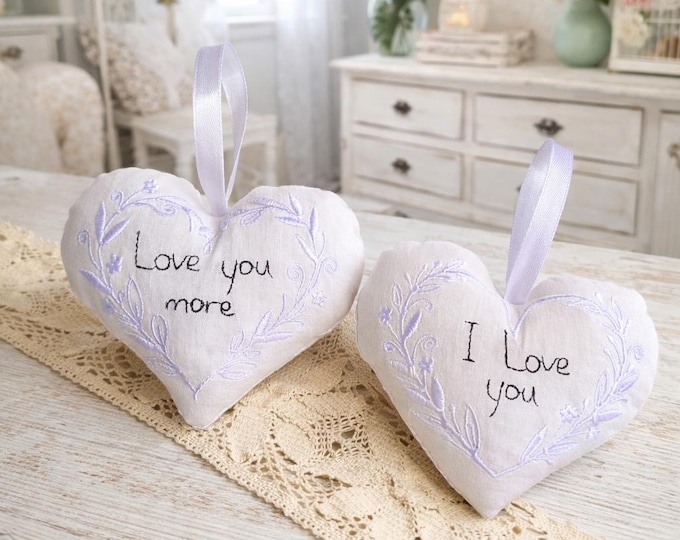 ITH White on white hearts machine embroidery design - Instant download file