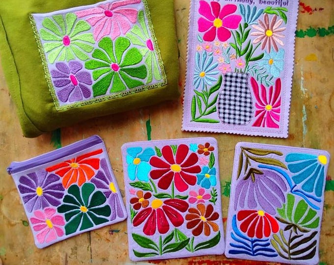 ITH Flowers everywhere set - Machine embroidery design - Instant download files