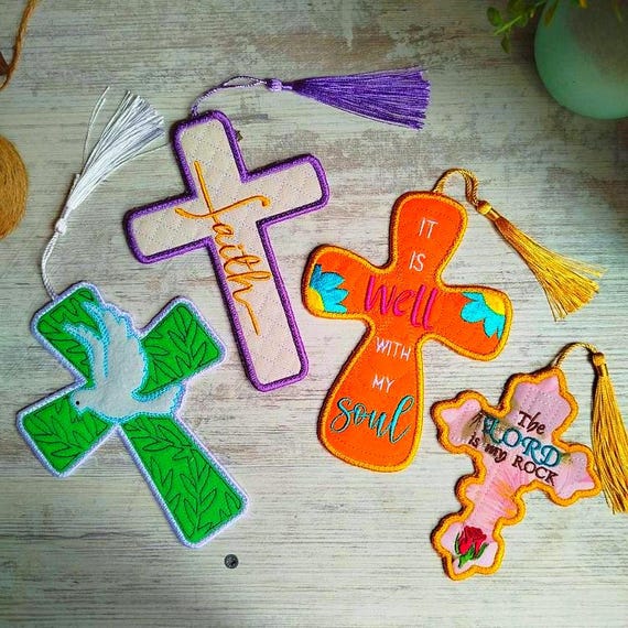 ITH Cross special bookmarks set Machine embroidery design - Instant download files