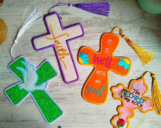 ITH Cross special bookmarks set Machine embroidery design - Instant download files