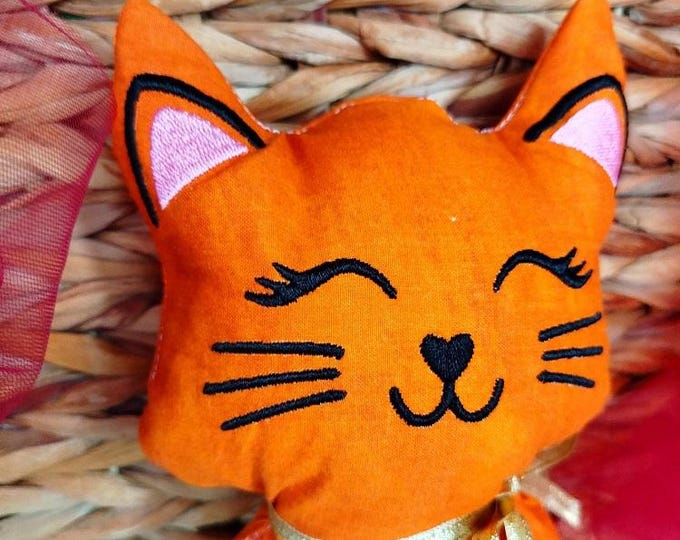 ITH Kitty stuffie Machine embroidery design - Instant download file