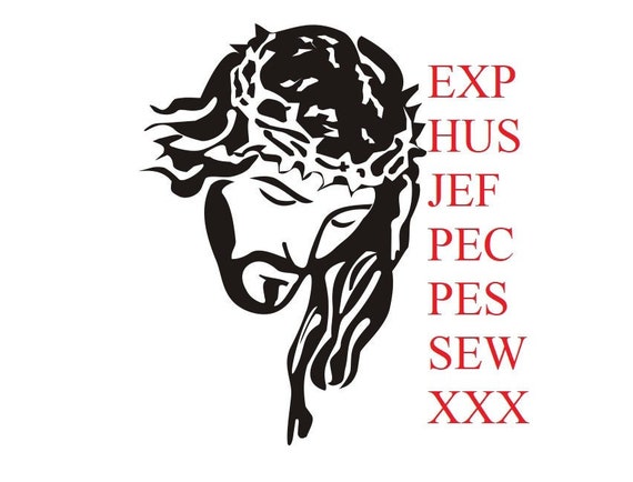 Jesus large embroidery machine design -  instant download