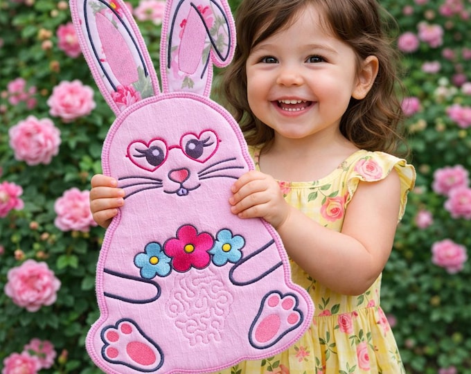 ITH Huge Bunny Machine embroidery design - Instant download file