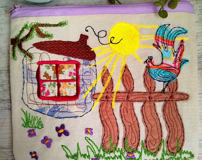 ITH Village home purse Machine embroidery design - Instant download file