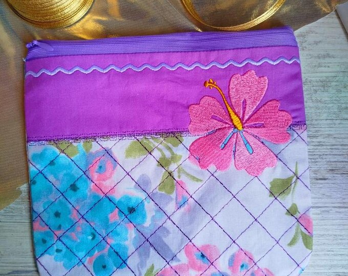 ITH Tropical purse Machine embroidery design - Instant download file