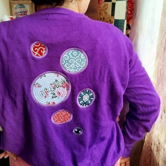 Large hoop circles applique - Machine embroidery design - Instant download file