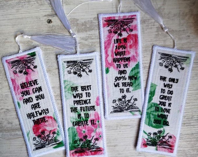 ITH Bookmarks to inspire Machine embroidery designs set - Instant download file