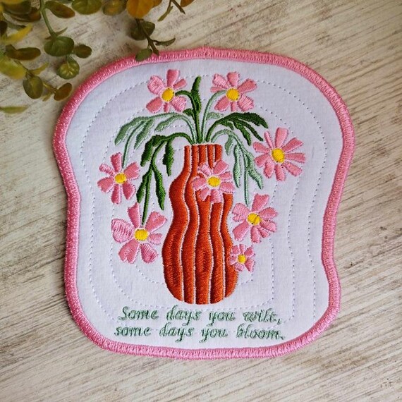 ITH Some days you bloom coaster Machine embroidery design - Instant download file