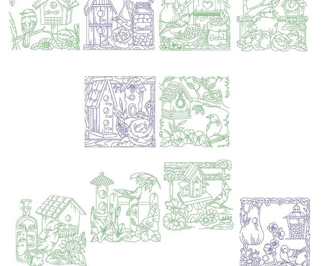 Birds Machine embroidery designs - instant download files