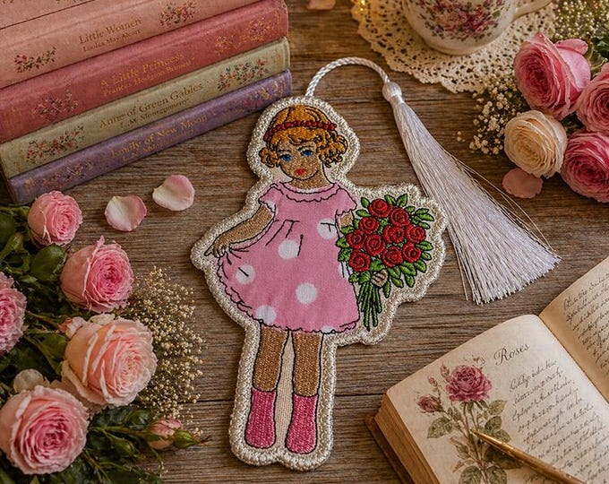 ITH Little Honey bookmark Machine embroidery design - Instant download file