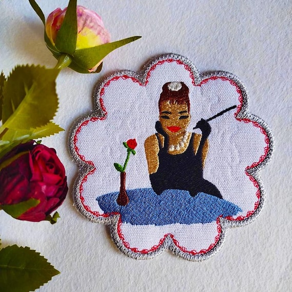 ITH Audrey coaster Machine embroidery design - instant download file