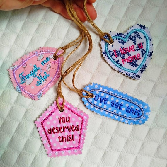 ITH Treasure tags Machine embroidery designs - Instant download files
