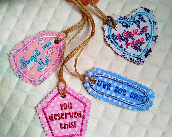 ITH Treasure tags Machine embroidery designs - Instant download files