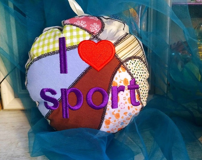 ITH I love sport ornament Machine embroidery design - Instant download file