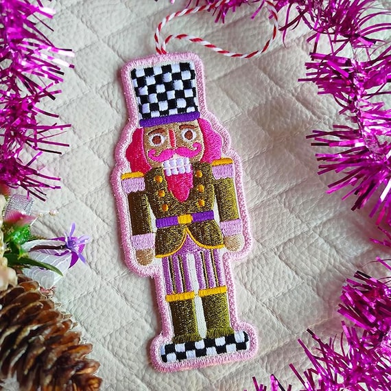 ITH Nutcracker with checks Machine embroidery design