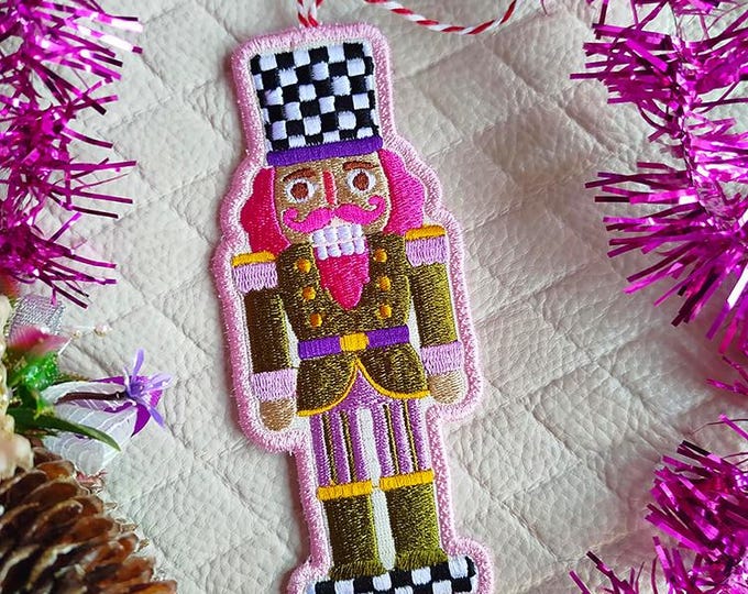 ITH Nutcracker with checks Machine embroidery design