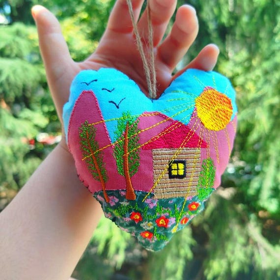 ITH The house I d love heart Machine embroidery design - Instant download file