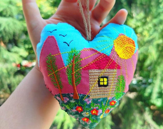 ITH The house I d love heart Machine embroidery design - Instant download file