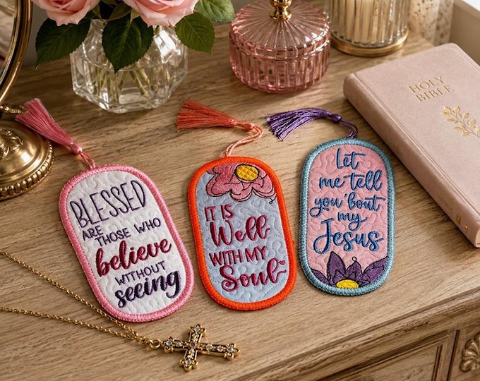 ITH Bookmarks for soul Machine embroidery designs - Instant download file