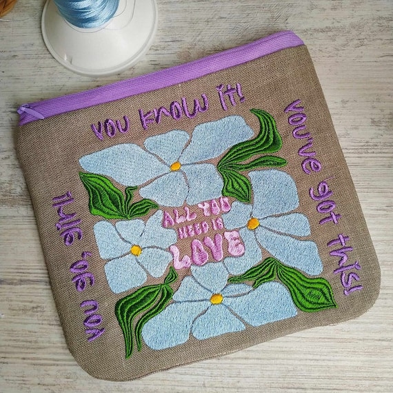 ITH Love is all you need purse Machine embroidery design - Instant download file